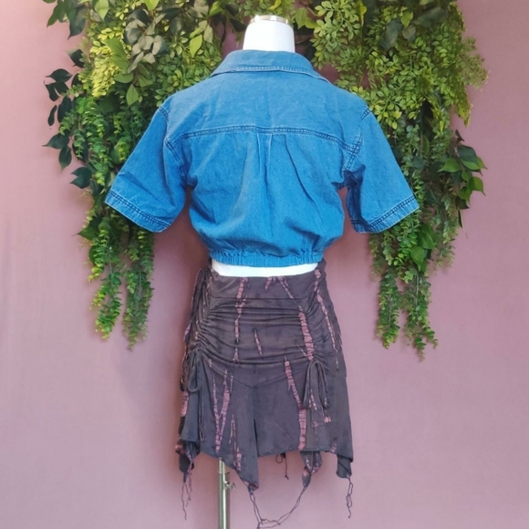 Denim Teddy Bear Blouse - Picture 4 of 4